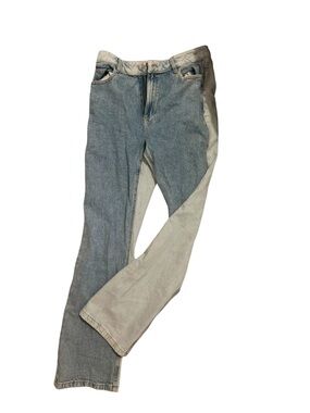 Women’s Blue Two-Tone Jeans